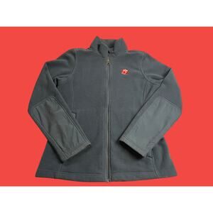Chick-fil-A Team Style Fleece Jacket Womens Medium Dark Blue Gray Foodie
